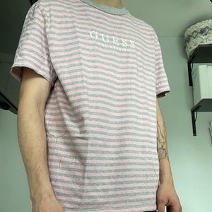striped guess shirt